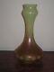 Bohemian Tall Glass Vase With Facet Cut Decoration Jugendstil Art Nouveau