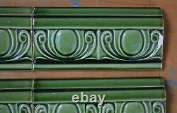 Boote Antique Art Nouveau Majolica 6 Border Tile C1900