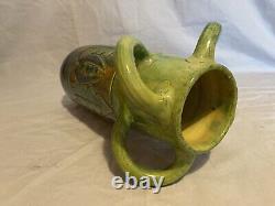 Bretby Art Pottery Vase Nouveau Secessionist Applied Leaf Decoration c. 1915