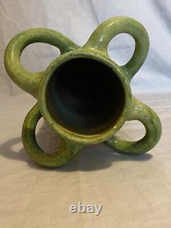 Bretby Art Pottery Vase Nouveau Secessionist Applied Leaf Decoration c. 1915