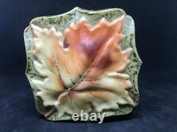 CF Monroe-Wave Crest-Kelva-Green Mottled Design Dresser Box withMaple Leaf