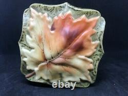 CF Monroe-Wave Crest-Kelva-Green Mottled Design Dresser Box withMaple Leaf