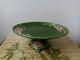 C. 1900 Eichwald Majolica Pottery Germany Art Nouveau Tazza Cake Stand Decor