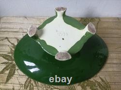 C. 1900 Eichwald Majolica Pottery Germany Art Nouveau Tazza Cake Stand Decor