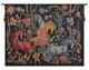 Cheval Azures Belgian Art Nouveau Horses Woven Tapestry Wall Hanging New