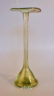 Christopher Dresser Arts and Crafts Clutha Glass Solifleur Vase