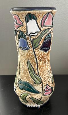 Czech Amphora Art Nouveau Tulip Art Pottery Vase