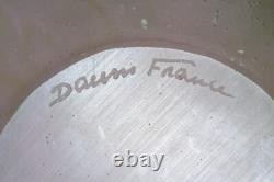 Daum Huge Pate De VerreRoses dish 10 1/2 inches diameter