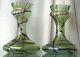 Decorative Glass Art Nouveau Loetz Vases Antique Pair