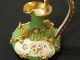 Derby Antique Porcelain Floral Encrusted Ewer, Jug, Vase, Bloor Period C1830