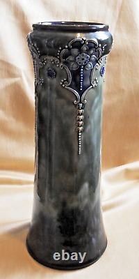 Doulton Gourgeous Art Nouveau Design Vase-in Lovely Condition Aprox 13