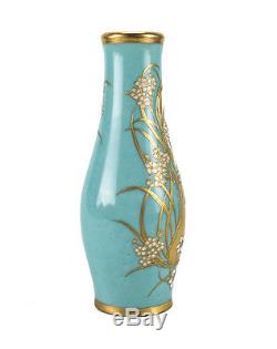 Dresden Hand Painted Porcelain Vase by Richard Klemm, Art Nouveau c. 1920