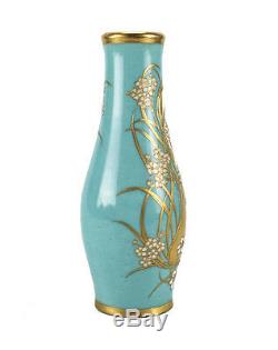 Dresden Hand Painted Porcelain Vase by Richard Klemm, Art Nouveau c. 1920