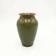 Dunmore Scottish Arts & Crafts Pottery Vase Green Crackle Glaze C. 1880 Nouveau