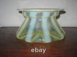 ENGLISH OPALINE STRIPE VASE arts & crafts CIRC 1880 -90S