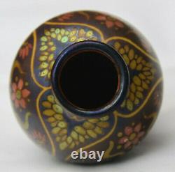 EXTREMELY RARE Hungarian Zsolnay Pecs Iridescent Eosin Miniature Cabinet Vase