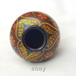 EXTREMELY RARE Hungarian Zsolnay Pecs Iridescent Eosin Miniature Cabinet Vase