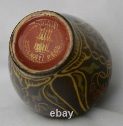 EXTREMELY RARE Hungarian Zsolnay Pecs Iridescent Eosin Miniature Cabinet Vase