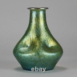 Early 20th Century Art Nouveau Dimpled Silvered Vase by Johann Loetz