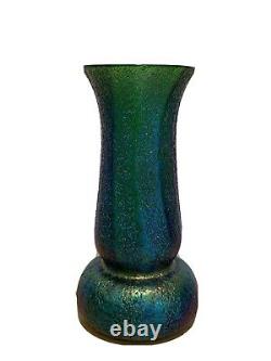 Early 20th Century Hand Blown Iridescent Art Glass Loetz Vase