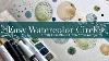 Easy Watercolor Circles Create Calm Blue U0026 Green Art In Your Journal