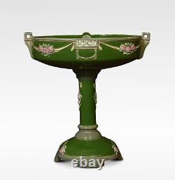 Eichwald Art Nouveau glazed centrepiece