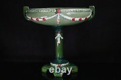 Eichwald Majolica Pottery Centrepiece Stand Vase Neoclassical Circa 1900