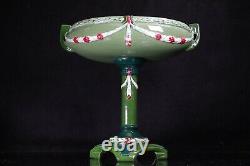 Eichwald Majolica Pottery Centrepiece Stand Vase Neoclassical Circa 1900