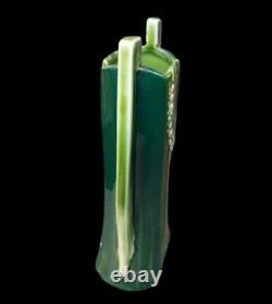 Eichwald Majolica Secessionist Art Nouveau Green Vase