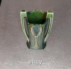 Eichwald Majolica Secessionist Art Nouveau Green Vase