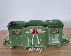 Eichwald Majolica Secessionist Art Nouveau flower trough/planter