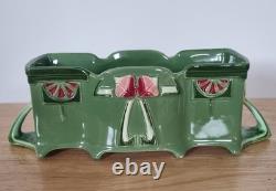 Eichwald Majolica Secessionist Art Nouveau flower trough/planter