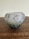 Émile Gallé Star Glass Vase Art Nouveau Floral Purple/green Handmade 2x2.5