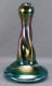 Ernst Steinwald Rindskopf Art Nouveau Iridecent Green Marbled Twisted Form Vase