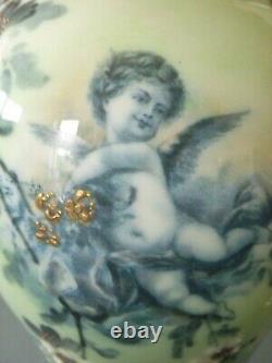 Ernst Wahliss Turn Vienna Vases Austrian Art Nouveau Putti Cherub c1890