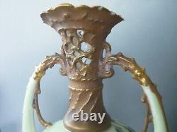 Ernst Wahliss Turn Vienna Vases Austrian Art Nouveau Putti Cherub c1890