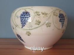 Ex. Rare Antique William Moorcroft Huge'grape Vine' Lustre Jardiniere C. 1900/06