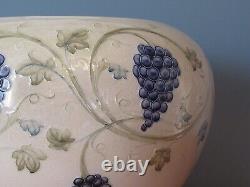 Ex. Rare Antique William Moorcroft Huge'grape Vine' Lustre Jardiniere C. 1900/06