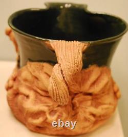 FROG Studio Art Pottery Vase CHARLESTOWNE PORCELANE LEO & KARIN VILLAROMAN Rare