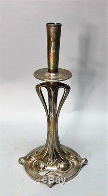 Fine 19 ART NOUVEAU BOHEMIAN Art Glass Trumpet Vase, likely Loetz c. 1910