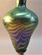 Fine 22.5 Durand King Tut Art Glass Lamp In Green C. 1920 American Deco