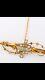 Fine Art Nouveau 9ct Gold Peridot & Seed Pearl Bar Brooch Hallmarked 1912