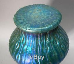 Fine Antique 12.5 KRALIK SEA URCHIN Art Glass Vase c. 1910 Bohemian antique