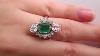 Fine Art Nouveau 4 00ctw Gia Colombia Green Emerald And Old European Cut Diamond Platinum Ring