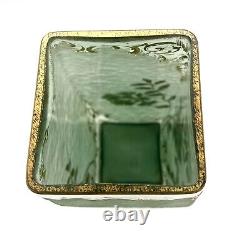 Fine Legras Mont Joye French Art Nouveau Gilt Enamel Cameo Glass Vase Lilies 12