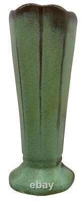 Frankoma Art Nouveau Prairie Green #38 Bud Vase Organic Pottery Design MCM EUC
