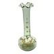 French Art Nouveau Mont Joy Legras Vase Green Glass Gold Enamel 10 Tall