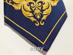 GIANNI VERSACE VINTAGE'90s BAROQUE MEDUSA HEAD TIE ART NOUVEAU ITALY GREEN