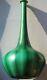 Giant 18 Durand Glass Green Ribbed Optic Genie Bottle