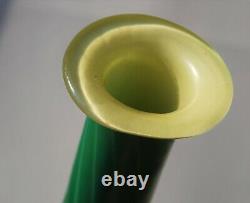 GIANT 18 DURAND Glass Green Ribbed Optic Genie Bottle